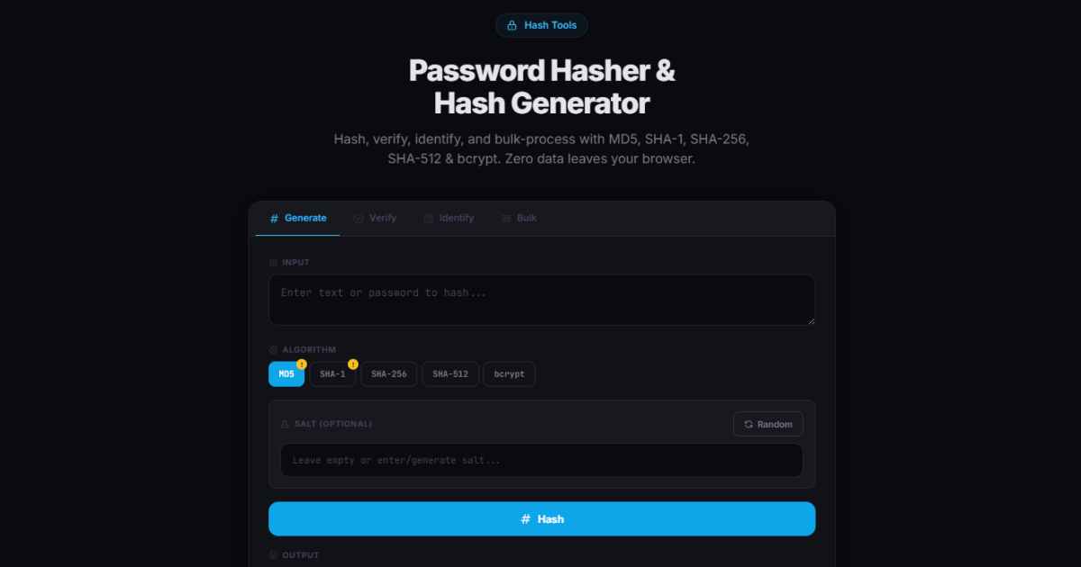 password hasher